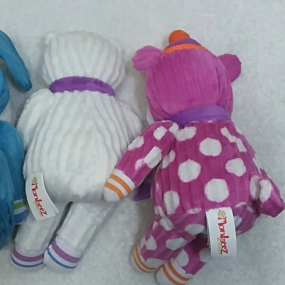4 Monkeez & Friends Plushies. NEW - Picture 5 of 6